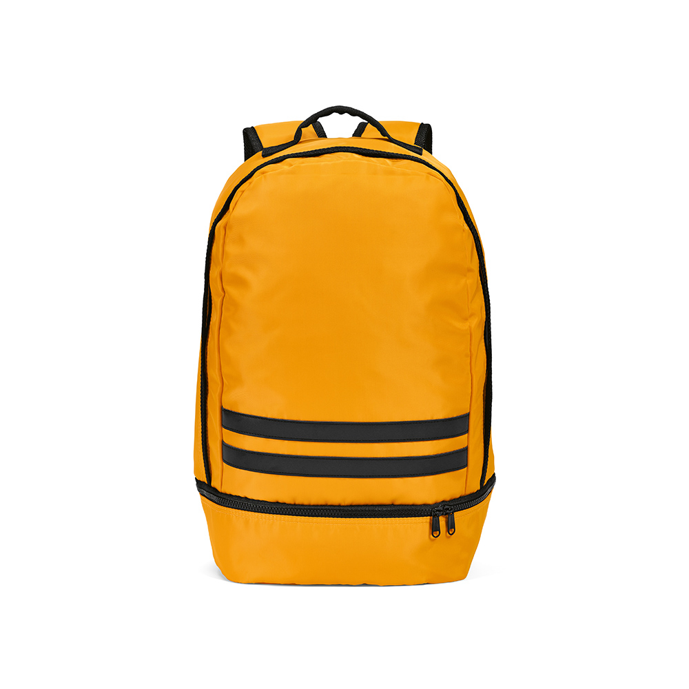 Sac à dos promotionnel rPET compartiment chaussures Buenos Aires Jaune foncé